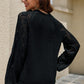Openwork Raglan Sleeve Cardigan