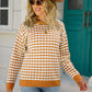 Cozy for Keeps Two-Tone Ribbed Trim Sweater