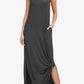 Split Spaghetti Strap Maxi Dress with Pockets