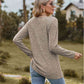 Full Size Ribbed Square Neck Long Sleeve T-Shirt