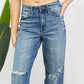 Judy Blue Becka Full Size Mid Rise Straight Jeans