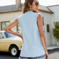 Lace Trim Notched Neck Tank