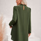 Long Puff Sleeve High-Low Blouse