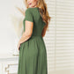Ninexis Full Size Short Sleeve Dress with Pockets