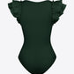 Ruffled Plunge Bodysuit