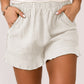 Elastic Waist Pocketed Shorts