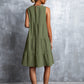 Sleeveless Round Neck Tiered Dress