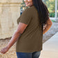 Basic Bae Full Size V-Neck Short Sleeve T-Shirt