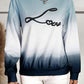 Gradient LOVE Dropped Shoulder Sweatshirt