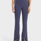 Wide Waistband Bootcut Sports Pants