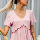 Frill Trim Short Sleeve Tee
