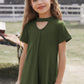 Girls Cutout Short Sleeve T-Shirt