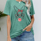 Easter Bunny Graphic Round Neck T-Shirt
