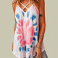 Printed Crisscross V-Neck Cami
