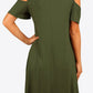 Cold-Shoulder Round Neck A-Line Dress