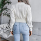 Cable-Knit Cropped Sweater