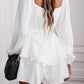 Long Balloon Sleeve Layered Romper