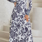 Bohemian Long Sleeve Maxi Dress with Pockets