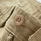 Belted Button and Zip Closure Shorts