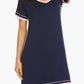 Contrast Trim V-Neck Night Dress