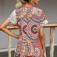 Printed Round Neck Short Sleeve Tee