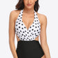 Tie Back Halter Neck One-Piece Swimsuit