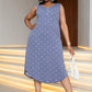 Plus Size Buttoned Sleeveless Dress