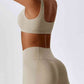 Square Neck Cropped Sports Tank Top