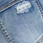Full Size Button-Fly Distressed Skinny Jeans