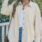 Corduroy Button-Up Pocket Shirt Jacket