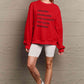 Simply Love Full Size Letter Graphic Round Neck Sweatshirt