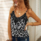 Leopard Eyelash Trim Cami