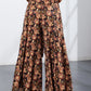 Printed Tie-Front Culottes