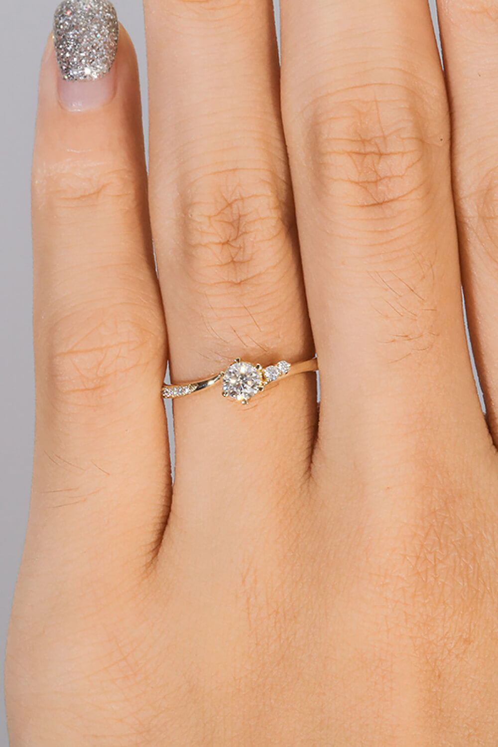 18K Gold 1 Carat Lab-Grown Diamond Ring