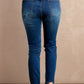 Distressed Hem Detail Skinny Jeans