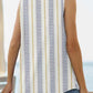 Printed Square Neck Curved Hem Tank