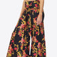 Floral Tie-Waist Tiered Culottes