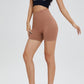 Wide Waistband Sports Biker Shorts