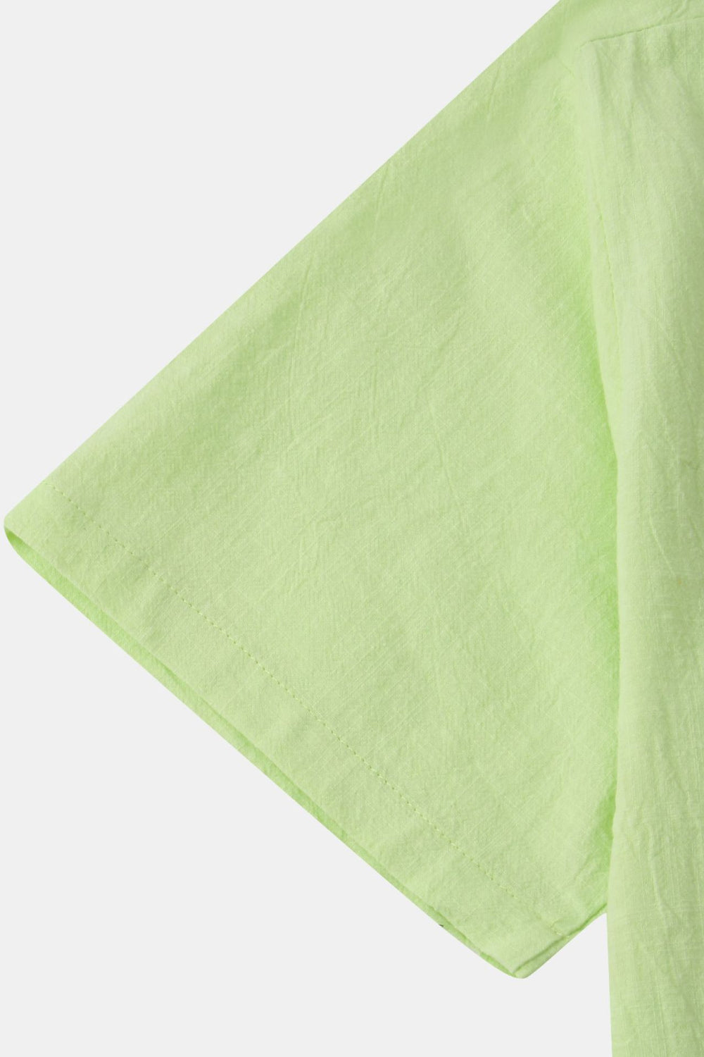 Textured Half-Button Top