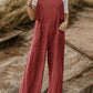 Full Size Wide Leg Front Pocket Jumpsuit