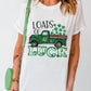 LOADS OF LUCK Graphic Round Neck Tee