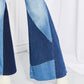 Vibrant Sienna Full Size Color Block Flare Jeans