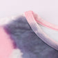 Tie-Dye Drop Shoulder Round Neck Top