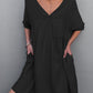 Tie Back Pocket Mini Dress