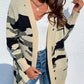 Camouflage Long Sleeve Cardigan