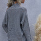 One Shoulder Distressed Sweater