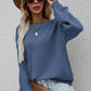 Button Detail Boat Neck Sweater