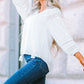 Swiss Dot Tassel Tie Blouse