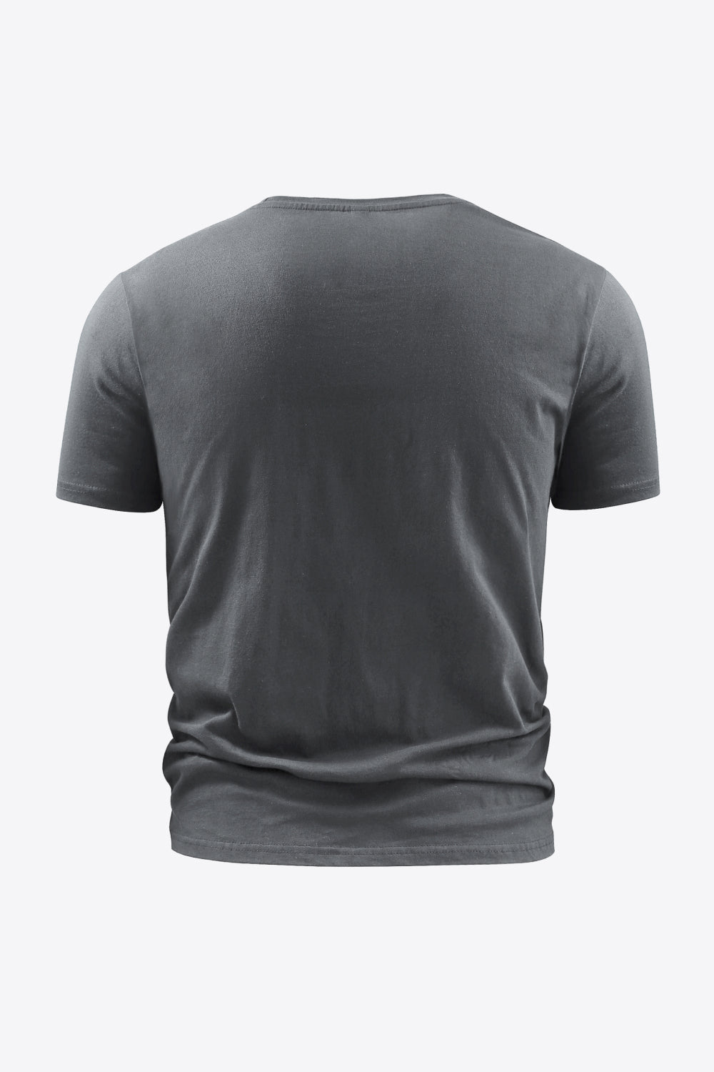Slogan Graphic Round Neck Short Sleeve Tee