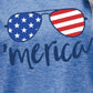 US Flag Glasses Graphic Tee